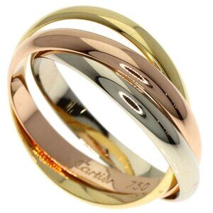 Cartier Trinity SM 50 Ring 18K Yellow Gold 18K Pink White